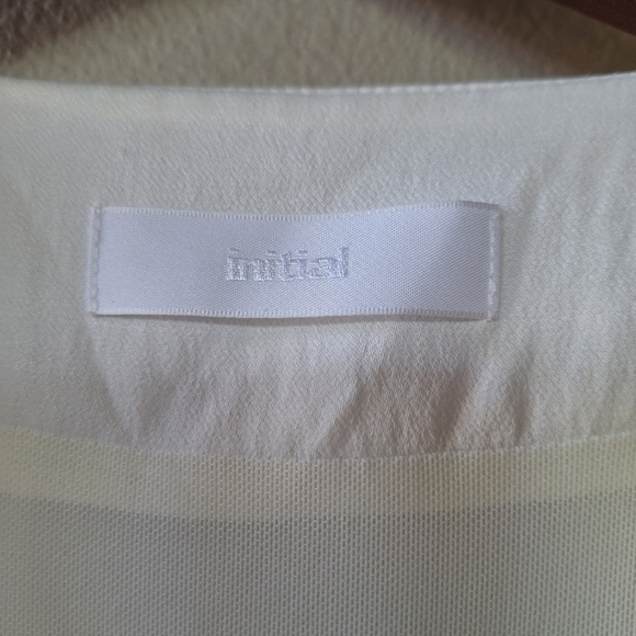 Initial Fashion Womens Flutter Sleeve Full Zip Ivory Jacket Size S - Picture 2 of 7